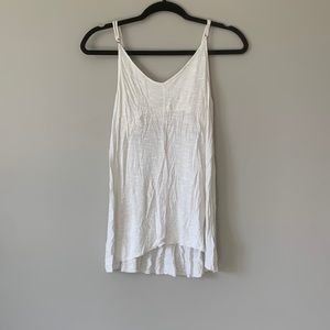Spaghetti strapped tank top with built in bra